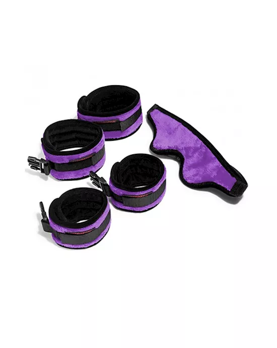 Liberator Plush Seduction Restraint  Blindfold Kit