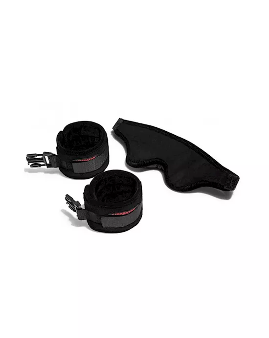 Liberator Plush Tease Restraint  Blindfold Kit
