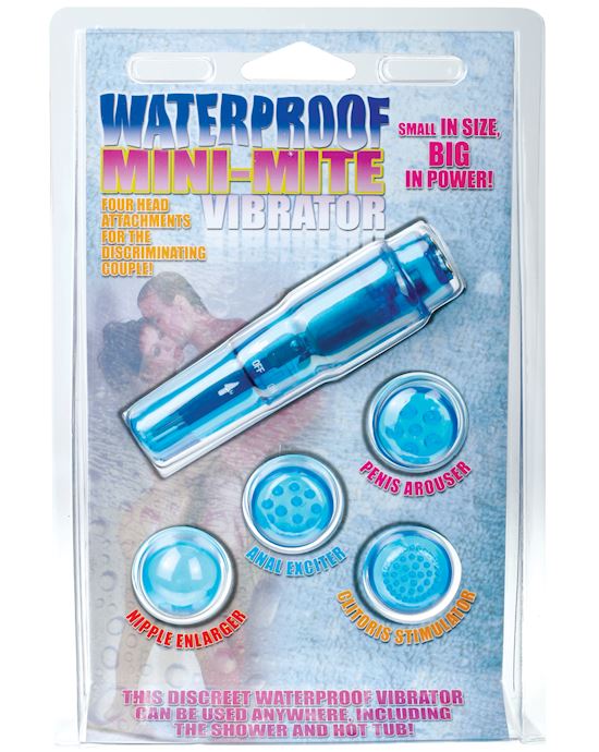 Waterproof Mini-mite Vibrator-blue