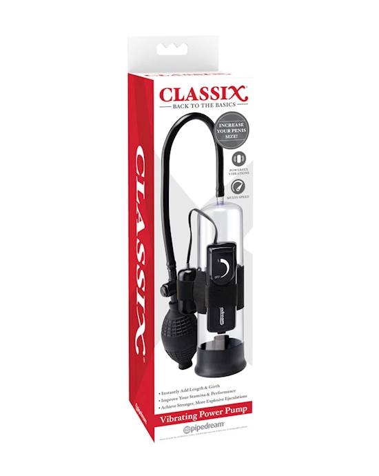 Classix Vibrating Power Pump-black