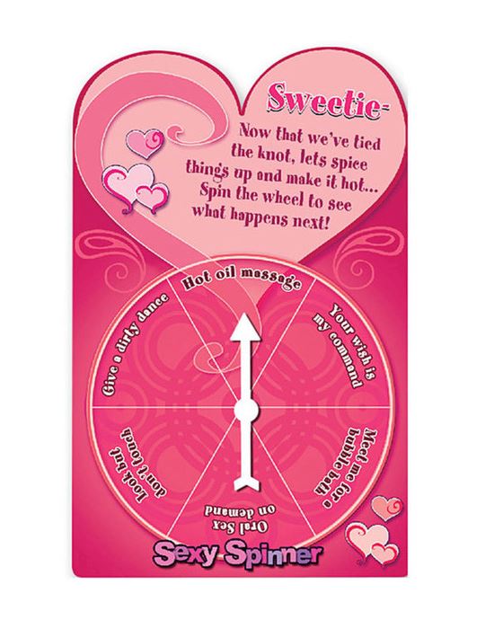 Sexy Spinner Greeting Card Sweetie Honeymoon Card