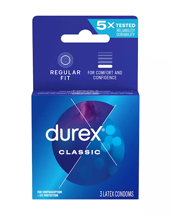 Durex Classic Condoms  3 Pack
