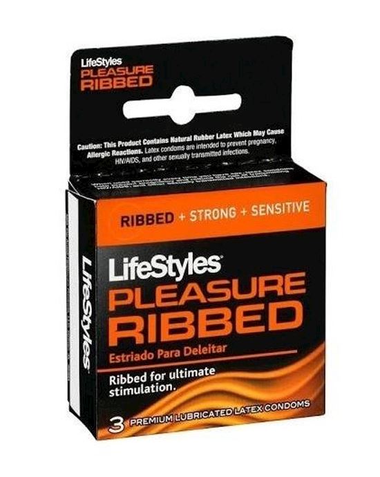 LifeStyles Ribbed 3pk
