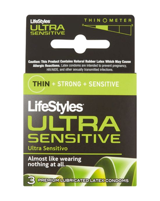 Lifestyles Ultra Sensitive 3pk