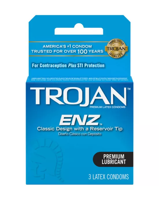 Trojan ENZ Lubricated 3pk