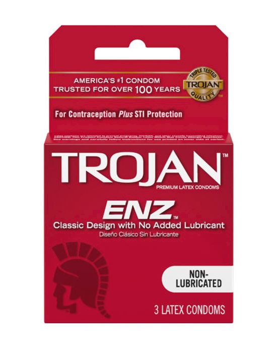 Trojan Enz Non-lubricated 3pk