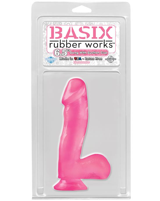 Basix 6.5 Inch Suction Cup Dildo