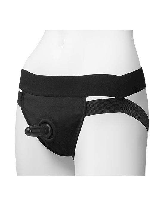 Vac-u-lock Panty Harness With Plug Dual Strap Small/medium