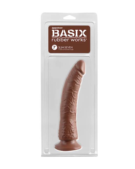 Basix Slim Dildo With Suction Cup Dildo