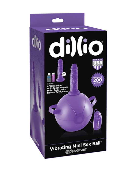 Dillio Purple Vibrating Mini Sex Ball
