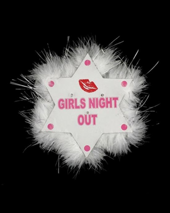 Flashing Girls Night Out Star Brooch