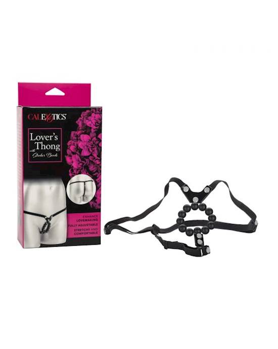 Lover's Thong With Stroker Beads 