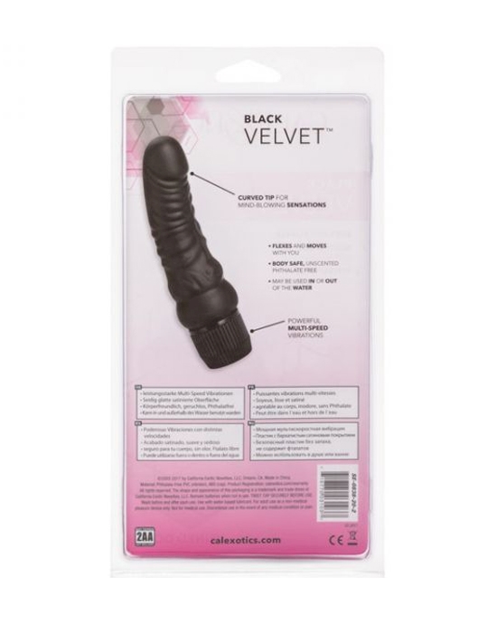 Black Velvet Veined Dong