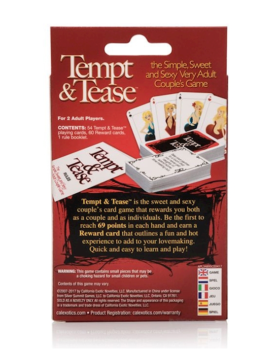 Tempt & Tease Adult Card Game