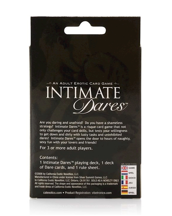 Intimate Dares Adult Card Game