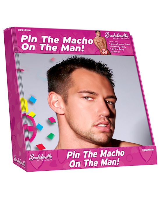 Pin The Macho On The Man Display Of 12