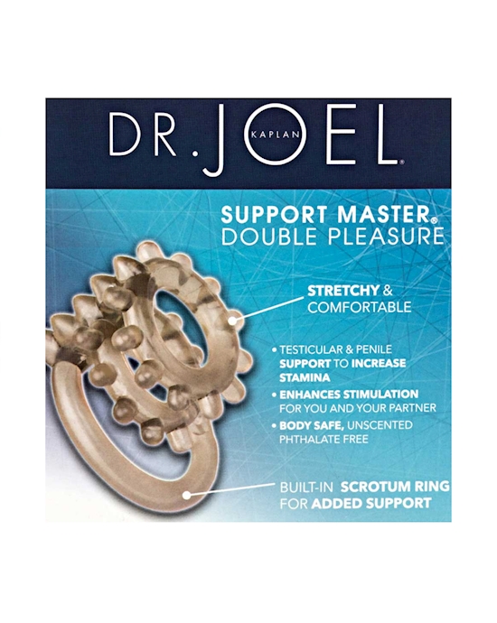 Dr. Joel Kaplan Support Master Double Pleasure Cock Ring
