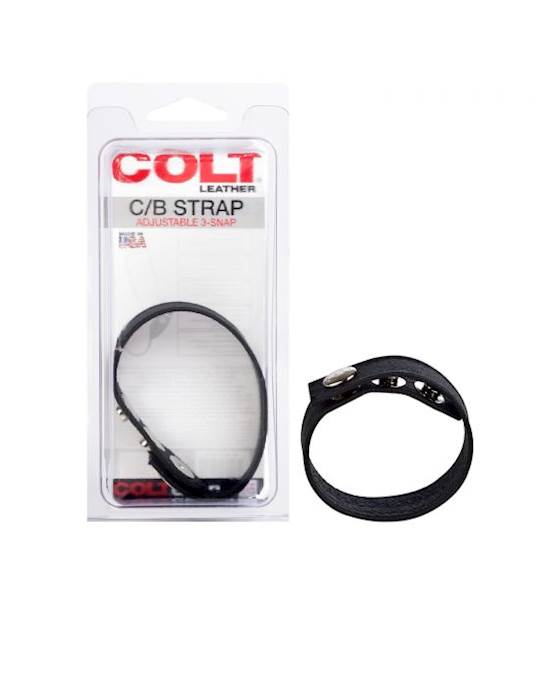 Colt Leather C/b Strap Adjustable 3-snap 