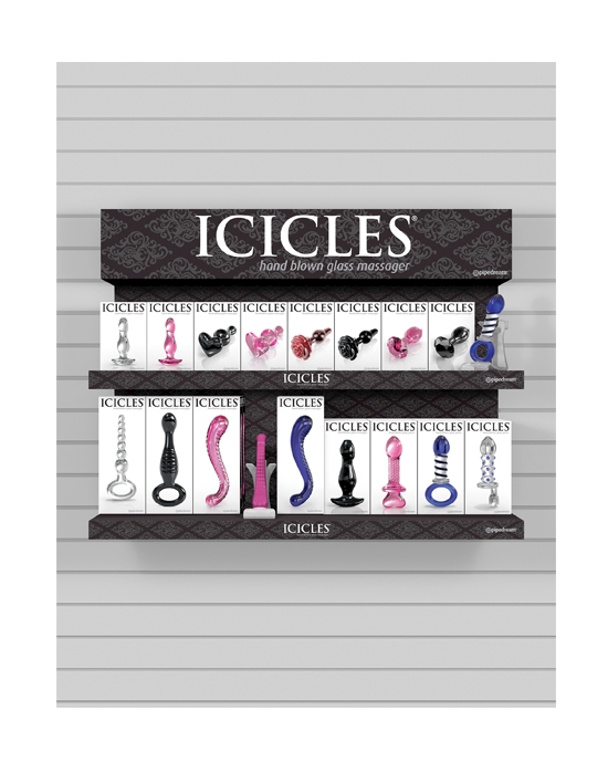 Pipedream Icicles Display With 32 Units Of Stock