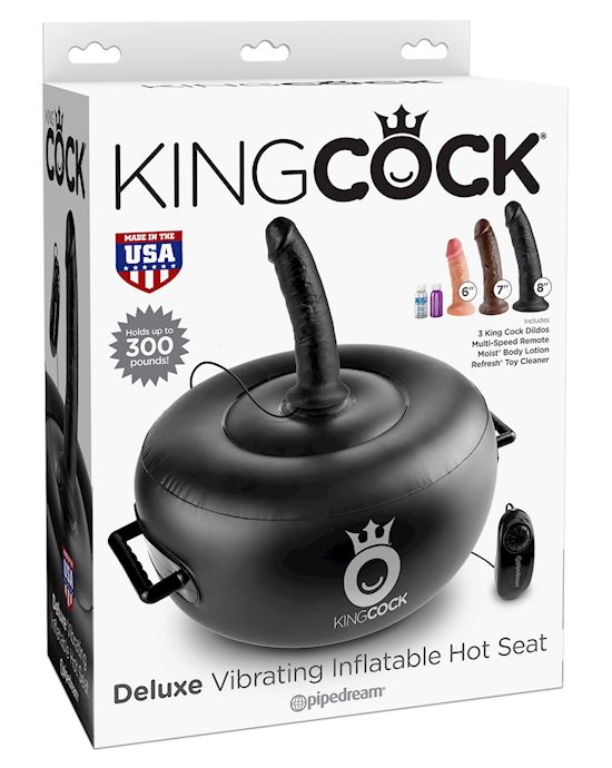 King Cock Deluxe Vibrating Inflatable Hot Seat