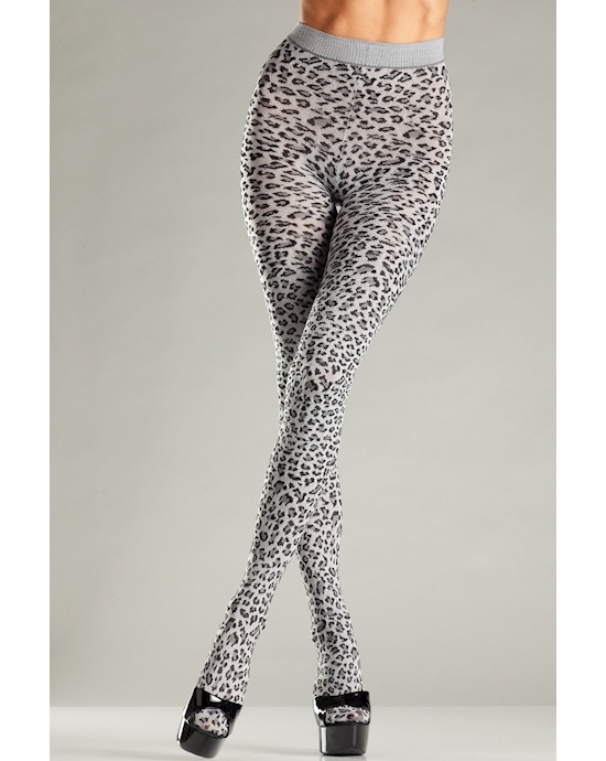 Leopard Print Pantyhose