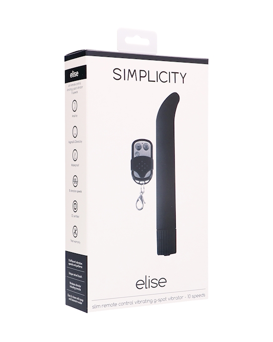 Elise Slim Remote Control Vibrating G-spot Vibrator