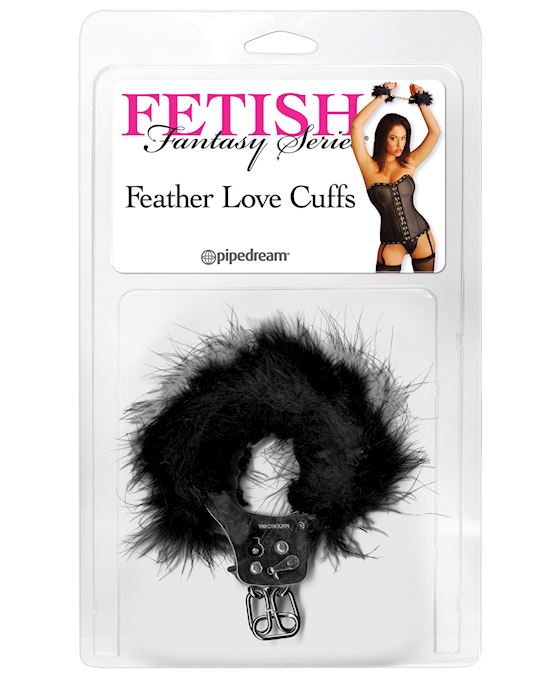 Ff Feather Love Cuffs Black
