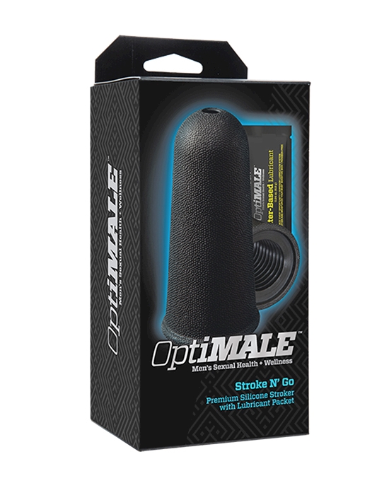 Optimale- Stroke N Go Premium Silicone Stroker With Lubricant Packet