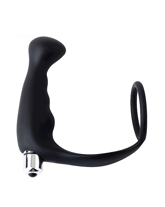 Vibrating P-spot Massager With Cock Ring