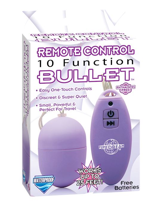 10 Function Remote Control Bullet Purple