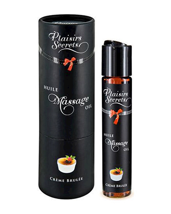 Plaisirs Secrets Massage Oil Creme Brulee