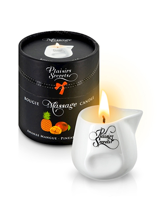Plaisirs Secrets Massage Candle Pineapple & Mango