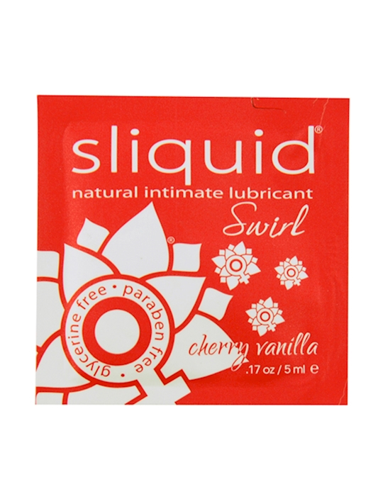 Sliquid Naturals Swirl Lubricant Pillow Cherry Vanilla 5 Ml