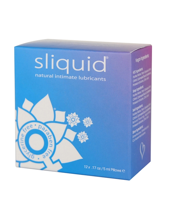 Sliquid Naturals Lube Cube -12 Sachet Sample Pack