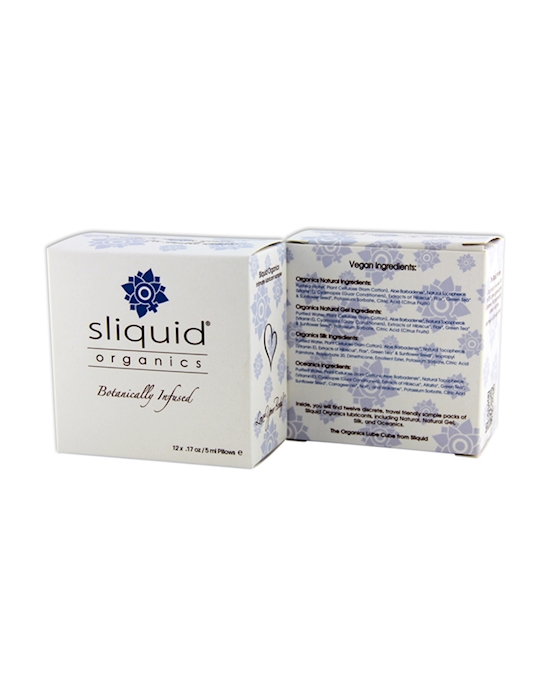 Sliquid Organics Lube Cube 12 Sachet Pack