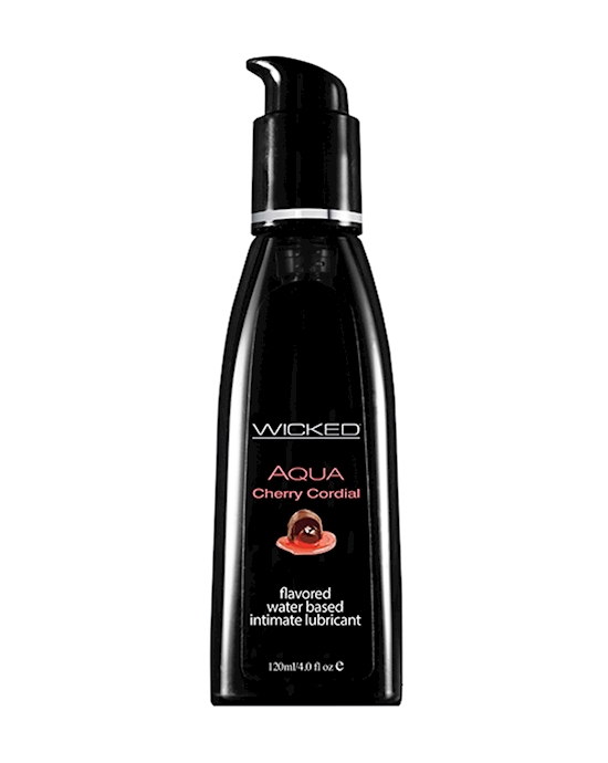 Wicked Aqua Cherry Cordial Waterbased Lubricant 120 Ml