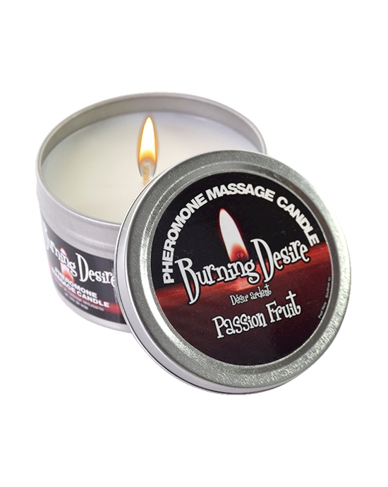 Soy Massage Candle Burning Desire Passion Fruit
