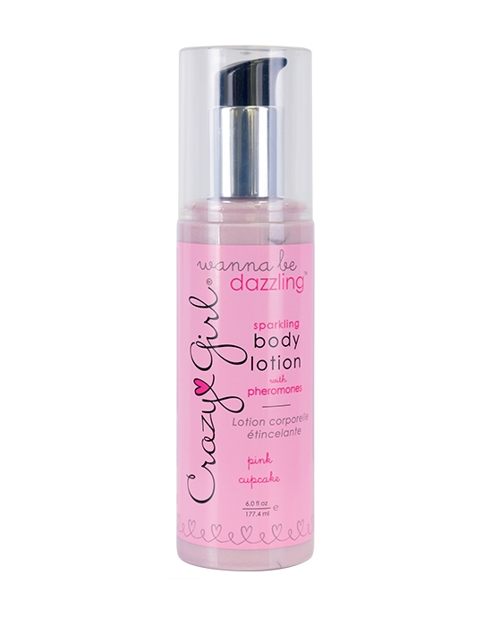 Crazy Girl Wanna Be Dazzling Sparkling Body Lotion Pink Cupcake