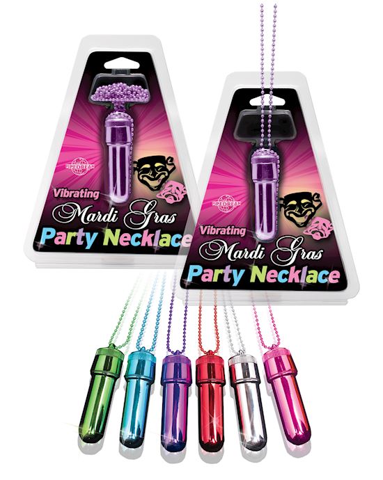 Mardi Gras Party Necklace Purple