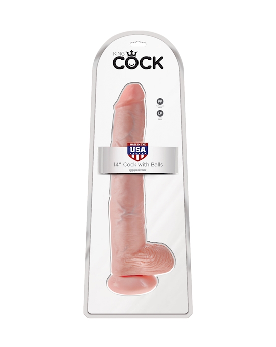 King Cock 14 Inch Cock With Balls