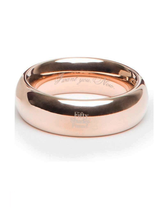 Fifty Shades Freed I Want You Now Steel Love Ring