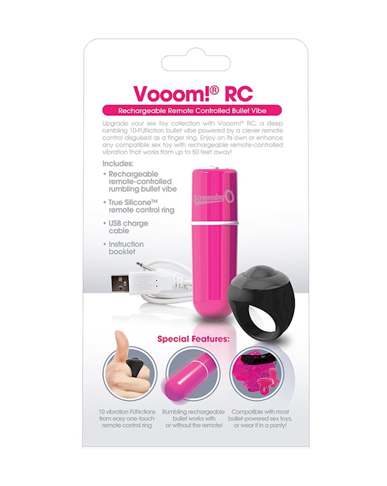 Vooom Remote Control Vibrating Bullet