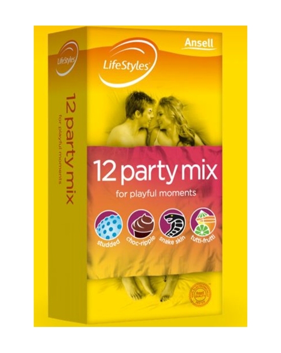 Ansell Lifestyles Party Mix 12pk Condoms