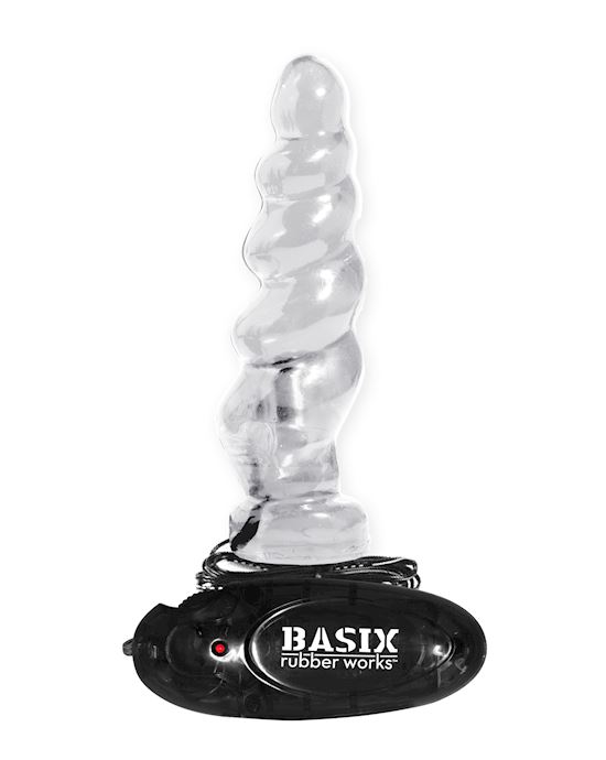 Basix 7 Inch Vibrating Swirl Clear