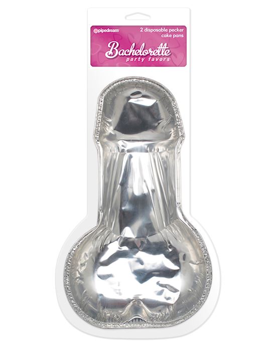 Disposable Pecker Cake Pans 2 Pack