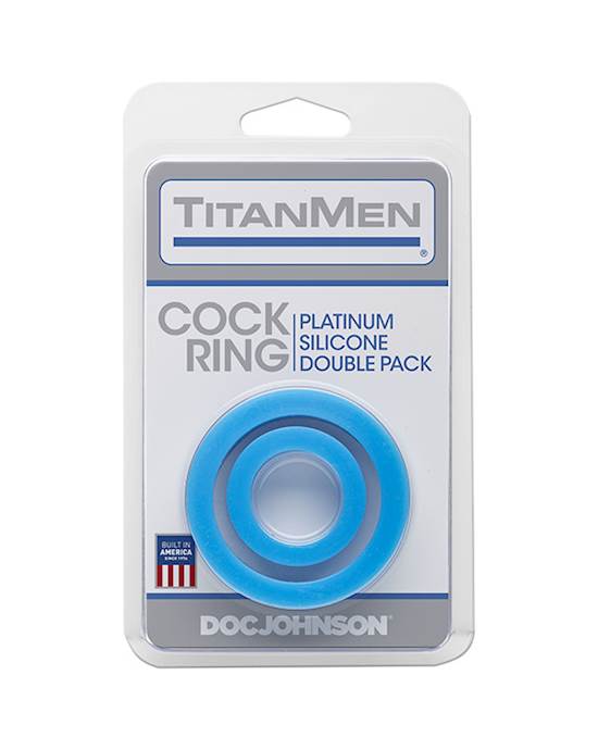 Titanmen - Silicone Cock Rings Double Pack 