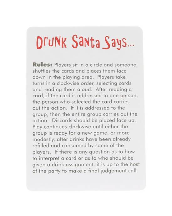 Drunk Santa Says - Drinking Card Game