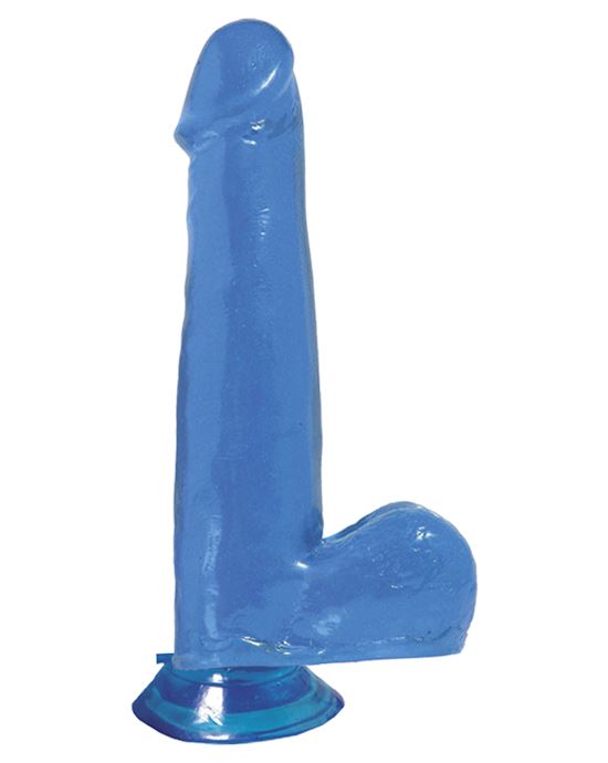 Basix 7.5 Inch Dong W Suction Blue
