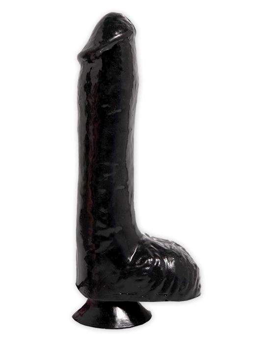 Basix 8 Inch Dong W Suction Black