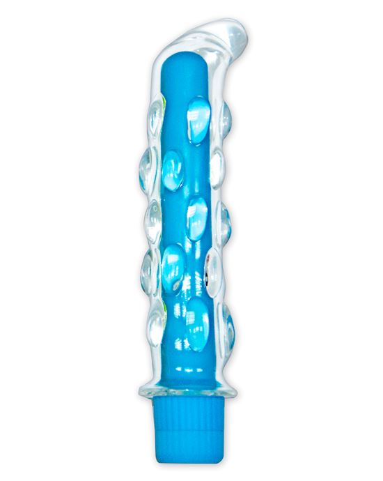 Neon Glass Vibrator Blue